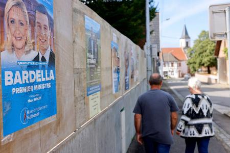 Bei der vorgezogenen Parlamentswahl 2024 warb das Rassemblement National mit Bardella als künftigem Premierminister. (Archivbild)