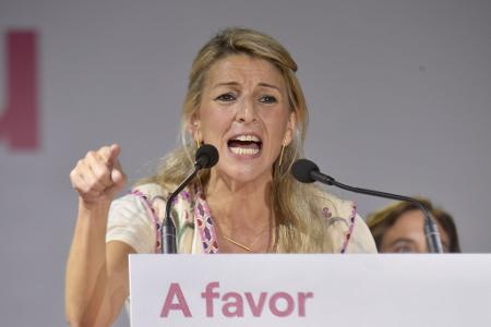 Spaniens Arbeitsministerin Díaz ist Chefin des Bündnisses Sumar, des Juniorpartners der spanischen Koalition. (Archivfoto)