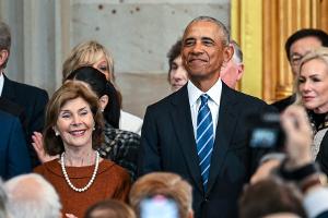 Barack Obama photobombt Familien-Schnappschuss in Washington