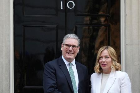 Wollen einen Handelskrieg verhindern: Der britische Premierminister Keir Starmer und Giorgia Meloni, Ministerpräsidentin von Italien. (Archivbild) Wollen einen Handelskrieg verhindern: Der britische Premierminister Keir Starmer und Giorgia Meloni, Ministerpräsidentin von Italien. (Archivbild)