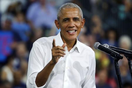 Auch ein Hingucker auf dem Familienfoto: der ehemalige US-Präsident Barack Obama. (Archivbild)