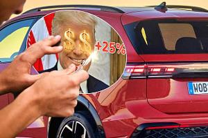 VW macht 25%-Verteuerung mit Aufklebern deutlich