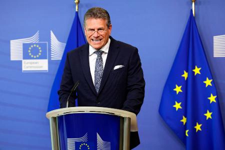 Will vorerst an Plan A festhalten und weiter mit den USA reden: EU-Kommissar Maros Sefcovic. (Archivbild)