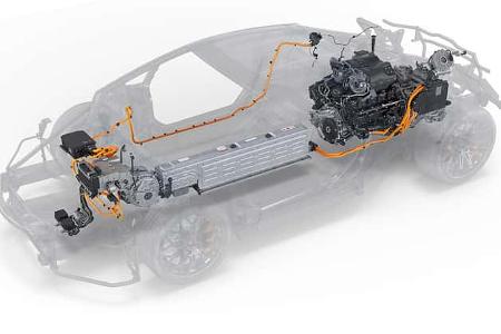 Lamborghini Temerario, Innenansicht Motor