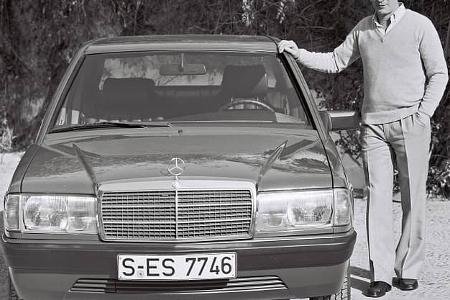 Werner Breitschwerdt mit dem Mercedes 190 W 201