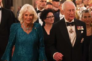 König Charles und Camilla: Glamouröses Staatsbankett an Hochzeitstag