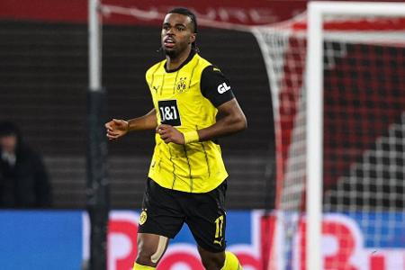 Carney Chukwuemeka (bis 67.) - Note: 3,5 - Zeigte seine Qualitäten als Ballschlepper und leitete wiederholt spannende Gegenstöße mit Tempo ein. Spielte im ersten Durchgang zwei der besten BVB-Chancen mit heraus. Ihm fehlt jedoch noch die Power, um so ein Spiel an sich zu reißen.