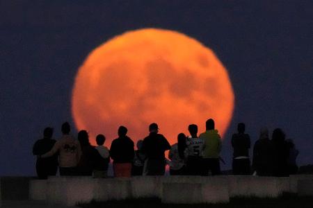 Vollmond über Chicago 