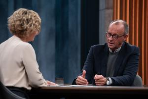 Friedrich Merz kommt am Sonntag zu Caren Miosga
