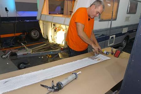 Wasserschaden am Caravan reparieren