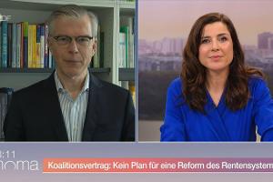 Renten-Experte mahnt im ZDF: "Ich hoffe darauf, dass die Älteren zur Lastenteilung bereit sind"