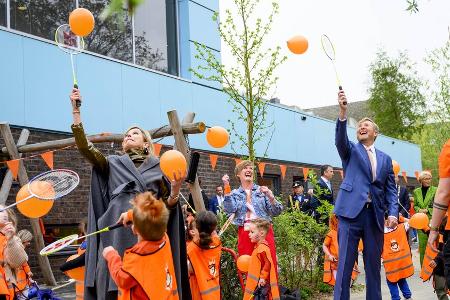 Aktionstag: Willem-Alexander und Máxima zeigen sportlichen Einsatz Aktionstag: Willem-Alexander und Máxima zeigen sportlichen Einsatz