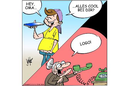 Cartoons zu trendigen Themen