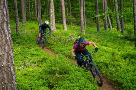 Moutainbike-Action in Kärnten