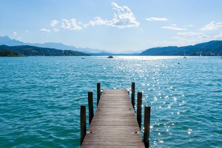 Ein Steg am Wörthersee