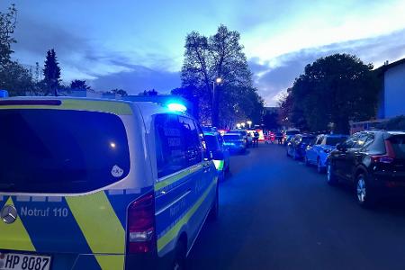 Die Polizei war mit einem Großaufgebot im Einsatz. 