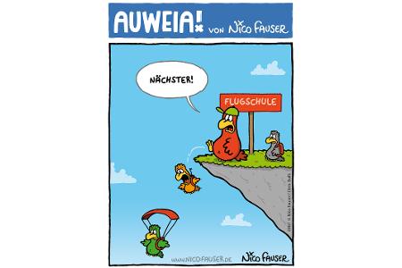 Alltäglicher Humor und Vögel