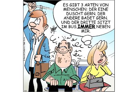 Cartoons zu trendigen Themen
