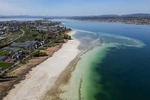 Camper vom Niedrigwasser nicht bedroht