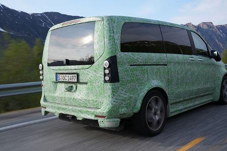 Erlkönig Mercedes V-Klasse mit EQ-Technologie EQV