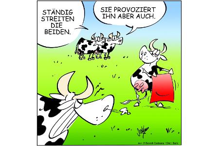 Cartoons zu trendigen Themen
