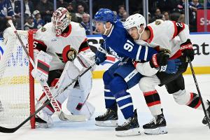 NHL: Erneuter Rückschlag für Stützle im "Battle of Ontario"