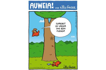 Alltäglicher Humor und Vögel