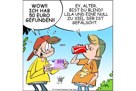 Cartoons zu trendigen Themen