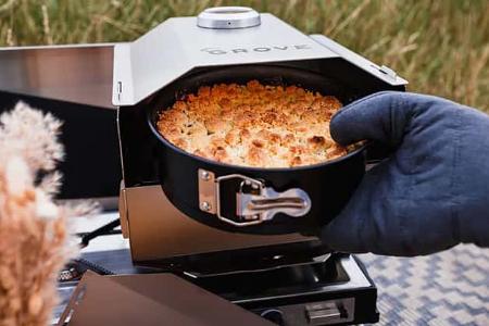 Horst - multifunktionaler Campingofen und Grill von Grove Camping. Erster Platz beim Wettbewerb 