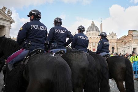 Die Polizei in Rom ist im Großeinsatz.