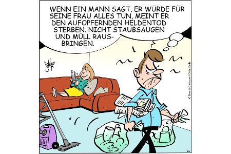 Cartoons zu trendigen Themen
