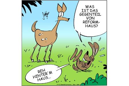 Cartoons zu trendigen Themen