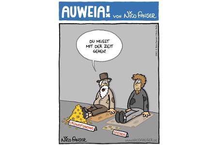 Alltäglicher Humor und Vögel