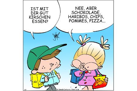 Cartoons zu trendigen Themen