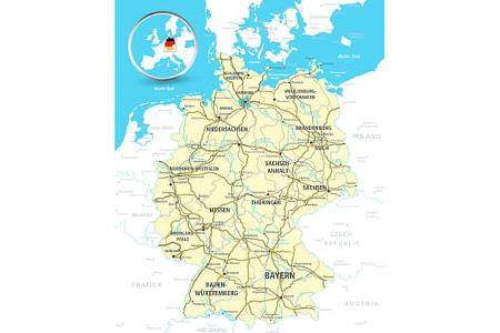 Autobahnnetz Deutschland
