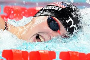 Nah am Weltrekord: Schwimmerin Ledecky glänzt bei Rückkehr