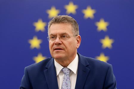 EU-Handelskommissar Maros Sefcovic sucht nach einer Einigung im Zollstreit mit den USA. EU-Handelskommissar Maros Sefcovic sucht nach einer Einigung im Zollstreit mit den USA.