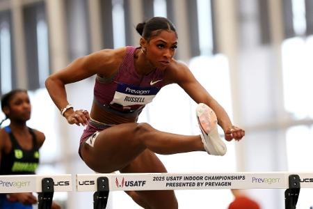 Olympiasiegerin Russell verpasst Weltrekord nur knapp Olympiasiegerin Russell verpasst Weltrekord nur knapp