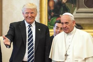 US-Präsident Donald Trump sorgt als Papst für Empörung