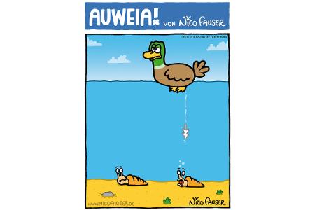 Alltäglicher Humor und Vögel