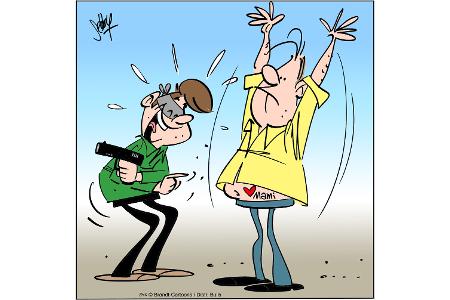 Cartoons zu trendigen Themen