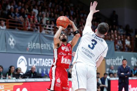 BBL: Würzburg verpasst vorzeitigen Einzug in die Play-offs BBL: Würzburg verpasst vorzeitigen Einzug in die Play-offs
