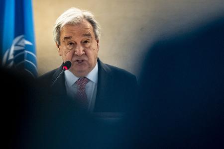 UN-Generalsekretär Antonio Guterres äußerte Sorge. 
