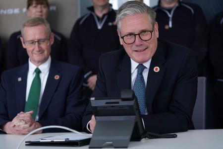Starmer schwärmte bei der Pressekonferenz zum Handelspakt von einem 