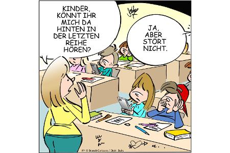Cartoons zu trendigen Themen