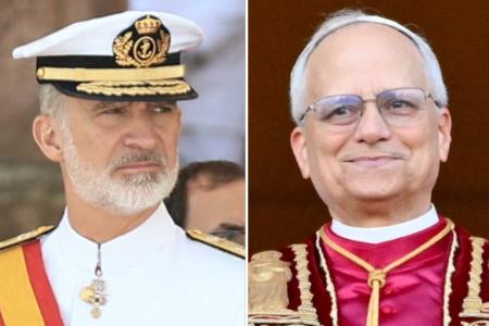 König Felipe von Spanien lobt Friedensaufruf des neuen Papstes König Felipe von Spanien lobt Friedensaufruf des neuen Papstes