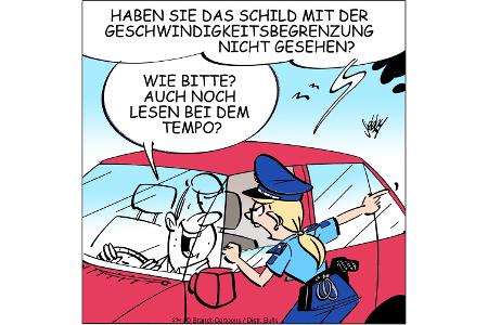 Cartoons zu trendigen Themen