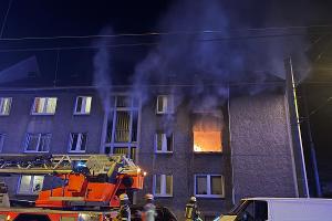 Nächtlicher Wohnungsbrand - keine Verletzten