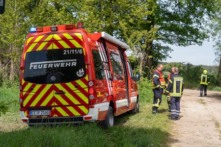 Der Einsatzleitwagen aus Langlingen koordinierte den Einsatz Der Einsatzleitwagen aus Langlingen koordinierte den Einsatz