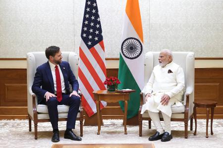 US-Vizepräsident Vance und Indiens Premierminister Modi telefonierten einem Bericht zufolge am Freitag wegen der heiklen Lage. (Archivbild)